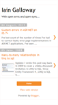 Mobile Screenshot of iaingalloway.com